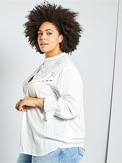 Hemd met Engels borduurwerk - Kiabi