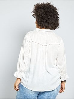 Hemd met Engels borduurwerk - Kiabi