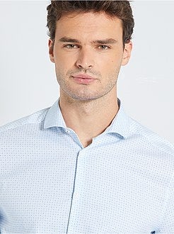 Hemd met klein motief +1m90 - Kiabi