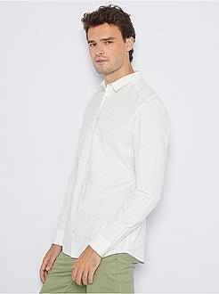 Hemd van gevlekt katoen +1m90 - Kiabi