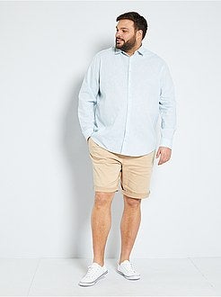 Hemd van katoen en linnen - Kiabi