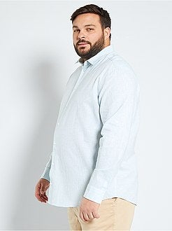 Hemd van katoen en linnen - Kiabi