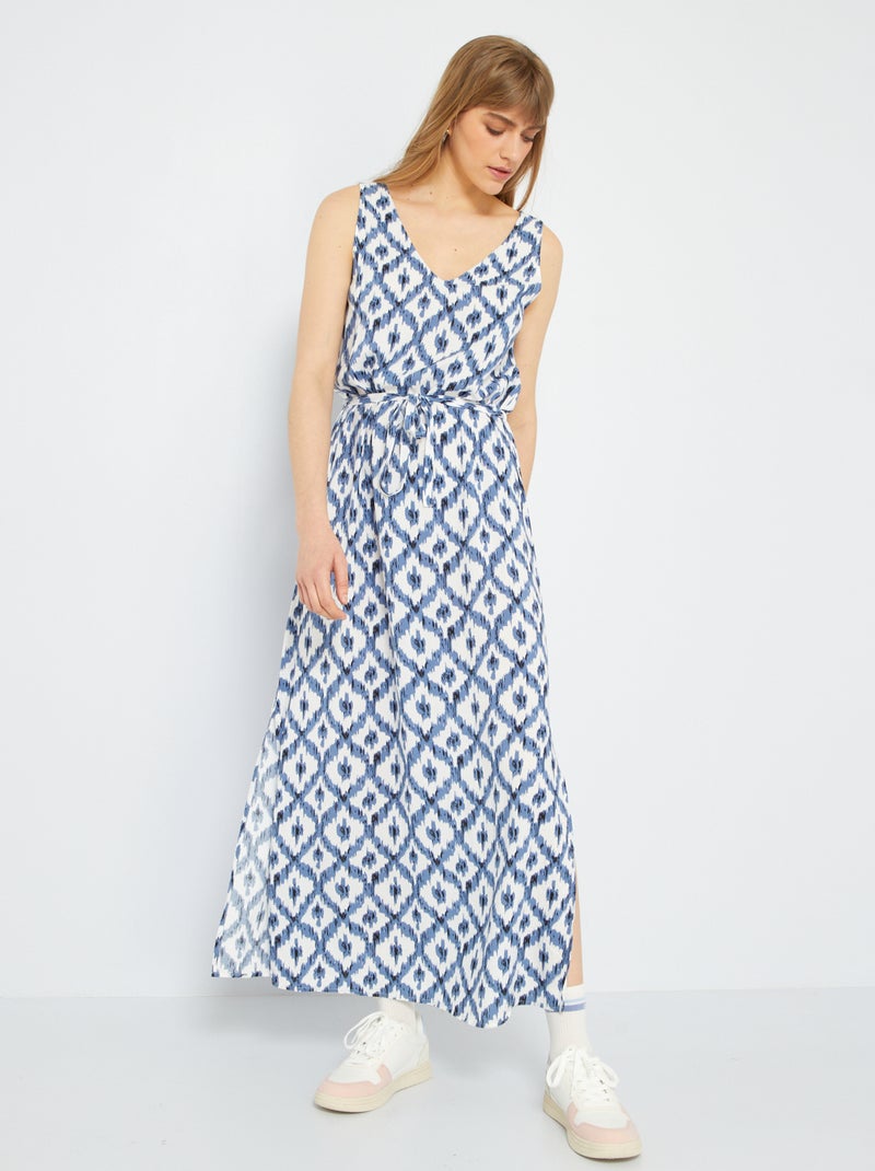 Hemdjurk met knoopceintuur 'JDY' batik - Kiabi