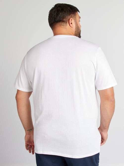 Heren-T-shirt van katoen met ronde hals - Kiabi
