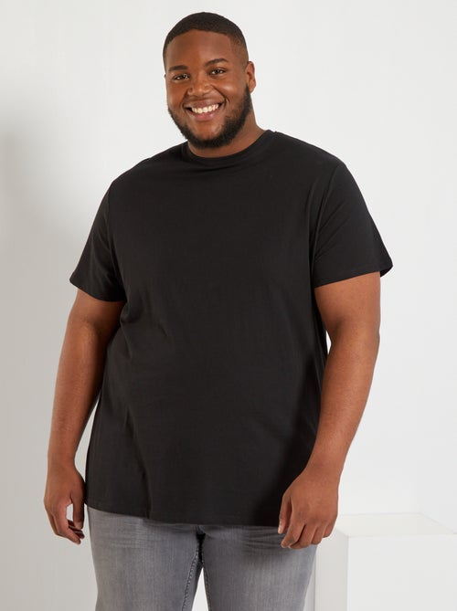 Heren-T-shirt van katoen met ronde hals - Kiabi