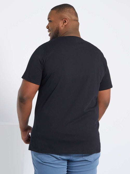 Heren-T-shirt van katoen met ronde hals - Kiabi