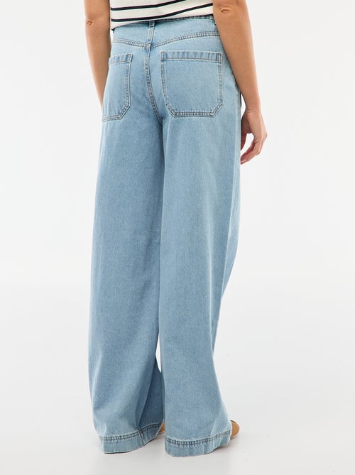 High waist jeans met knopen - Kiabi