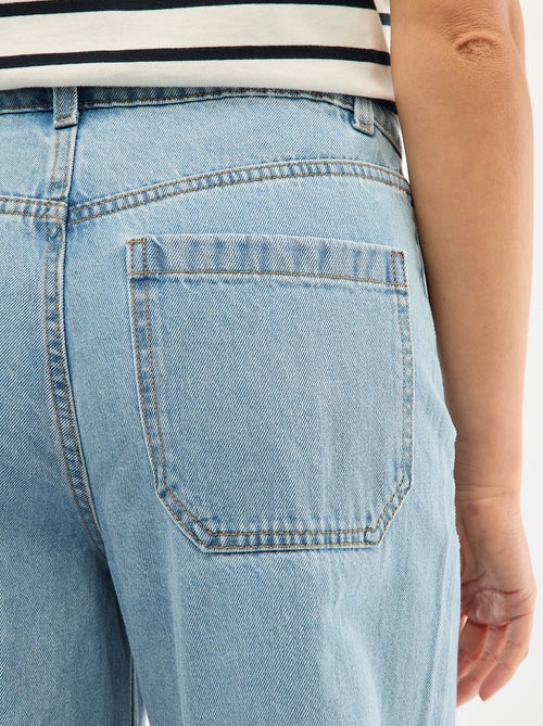 High waist jeans met knopen - Kiabi