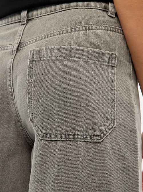 High waist jeans met knopen - Kiabi