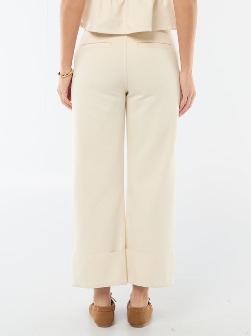 High waist jeans met omslag onderaan - Kiabi