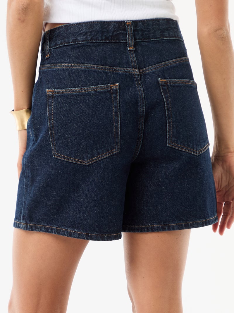 High waist jeansshort Blauw - Kiabi