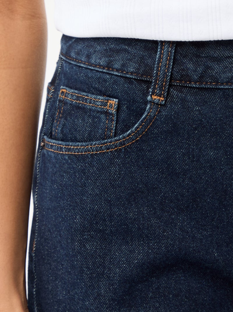 High waist jeansshort Blauw - Kiabi