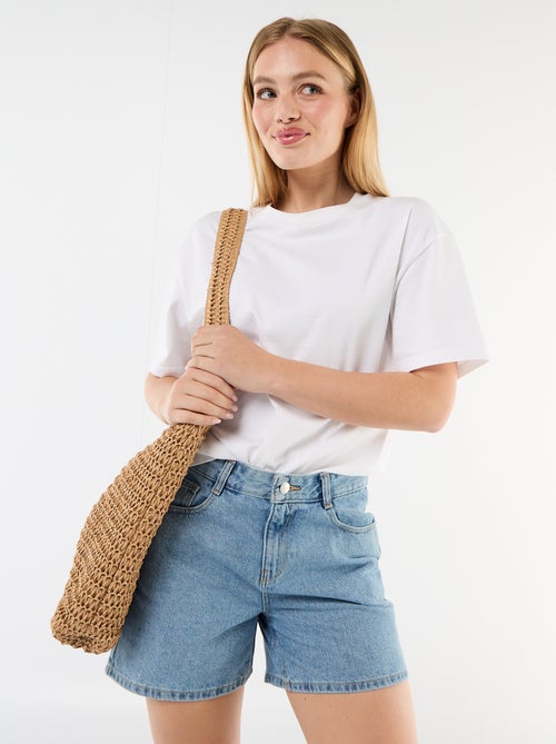 High waist jeansshort - Kiabi