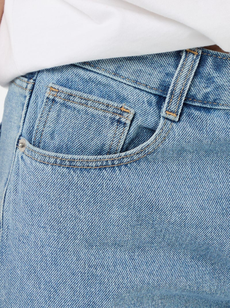 High waist jeansshort Blauw - Kiabi