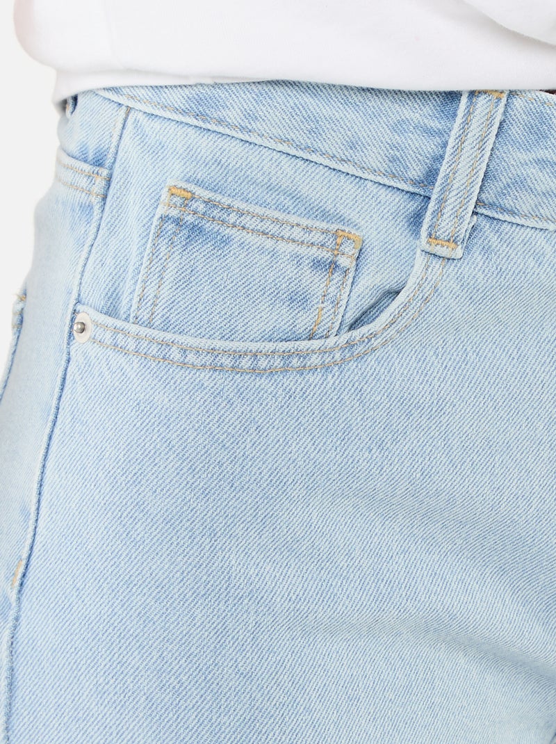 High waist jeansshort Blauw - Kiabi