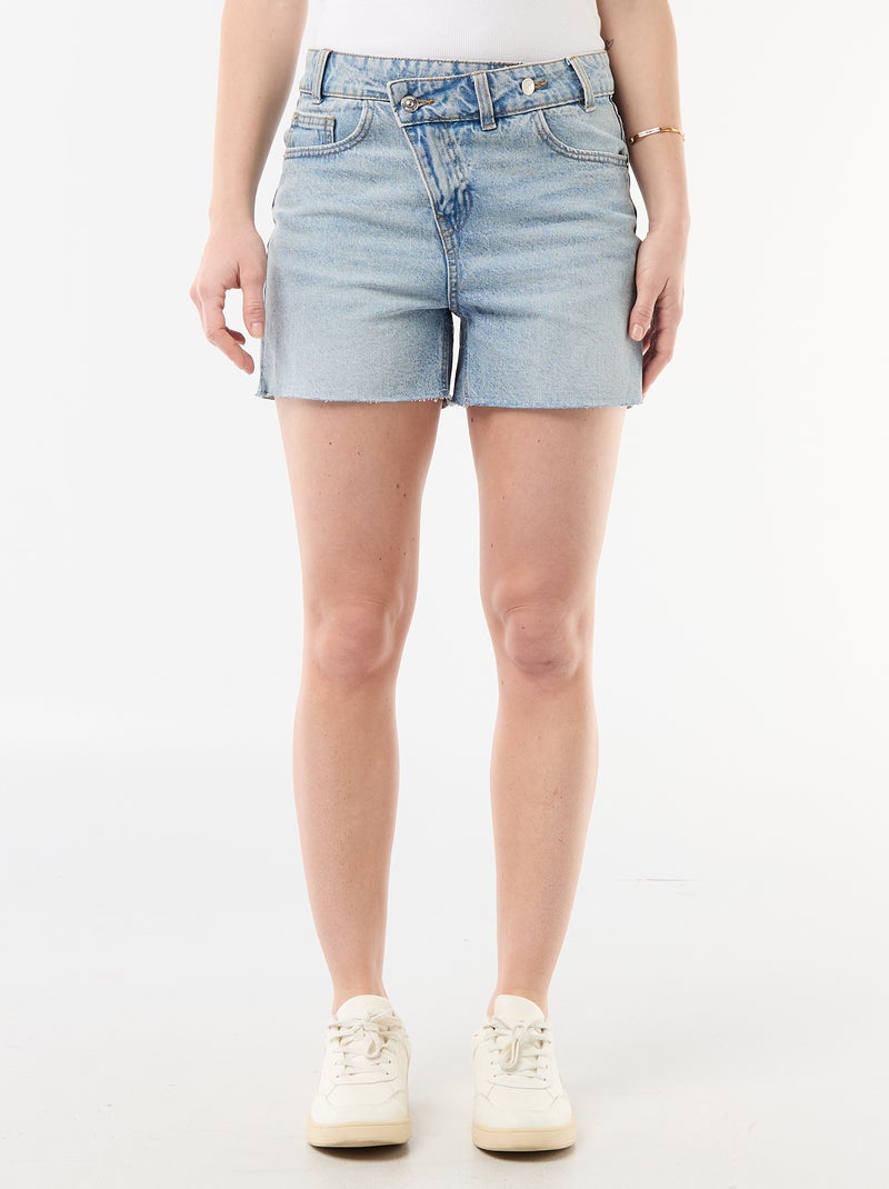 High waist jeansshort Blauw - Kiabi