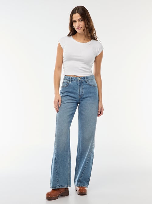 High waist wide leg jeans / wide leg - Kiabi