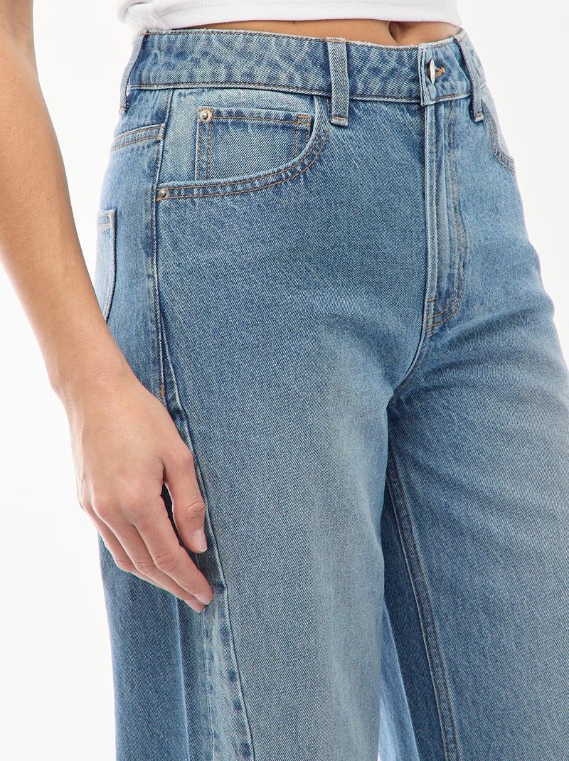 High waist wide leg jeans / wide leg Blauw - Kiabi