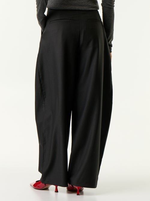 Highwaistbroek met wijd barrelmodel - Kiabi