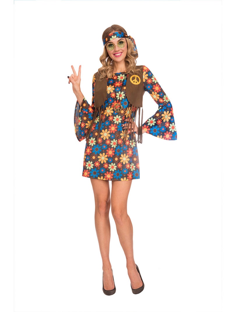 Hippie - Verkleedkleding BIEGE - Kiabi