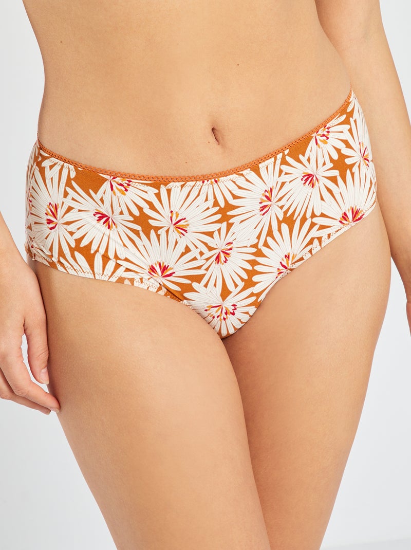 Hipster van microvezel 'Sans Complexe' ORANJE - Kiabi