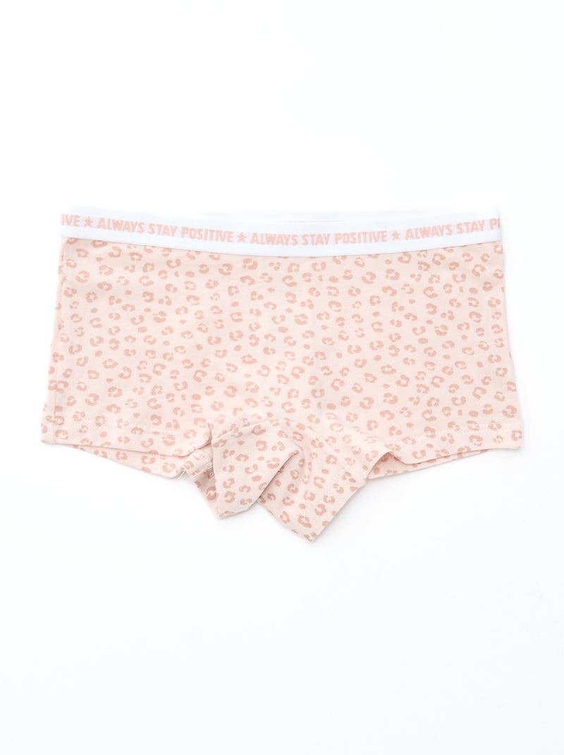 Hipsters van jersey - Setje van 3 Rose - Kiabi