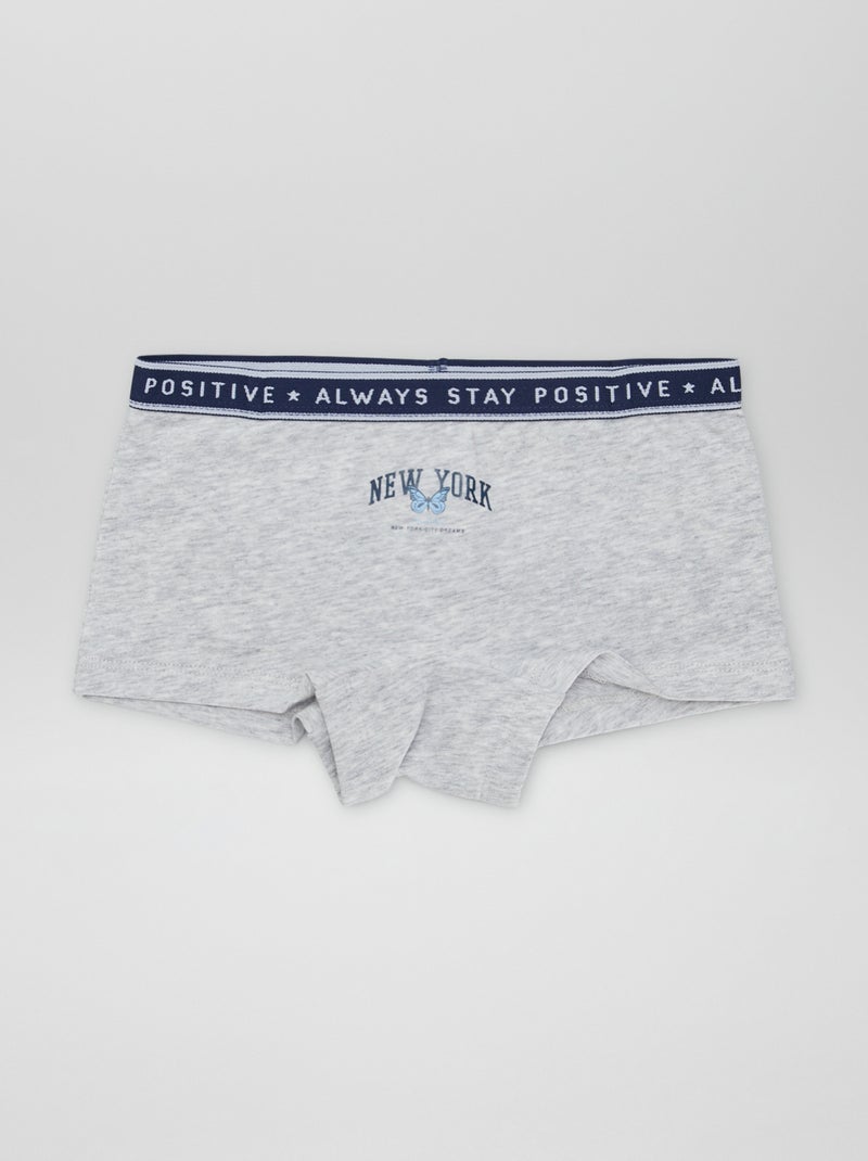 Hipsters van jersey - Setje van 3 WIT - Kiabi