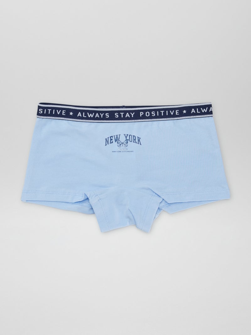 Hipsters van jersey - Setje van 3 WIT - Kiabi