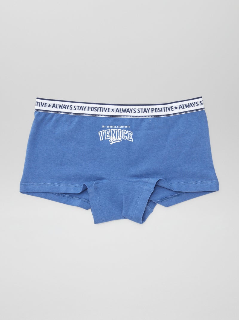 Hipsters van jersey - Setje van 3 WIT - Kiabi