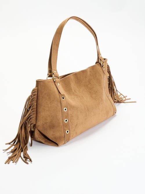 Hobo tas met franjes - Kiabi