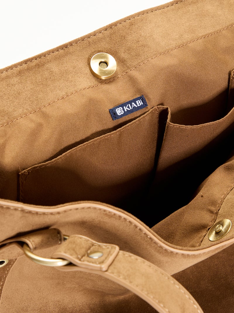 Hobo tas met franjes Kaki - Kiabi