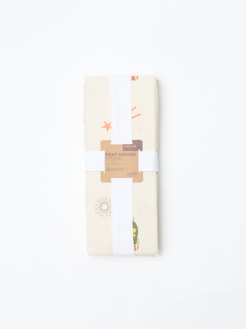 Hoeslaken 1 persoon (140x200) van katoen - Kiabi Home - Kiabi