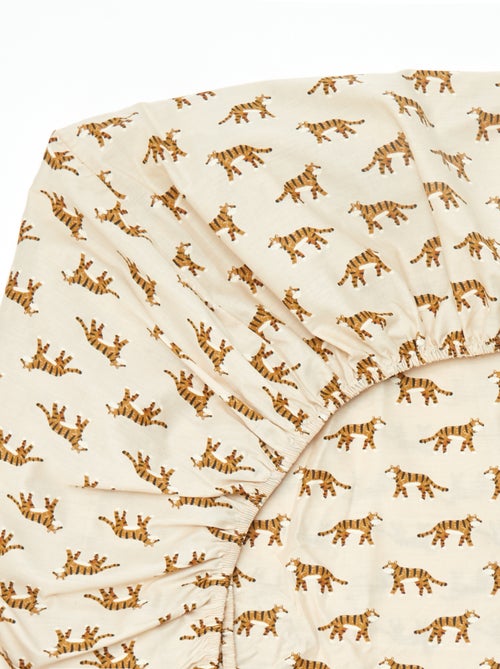 Hoeslaken 1 persoon (140x200) van katoen - Kiabi Home - Kiabi Hoeslaken 1 persoon (140x200) van katoen - Kiabi Home - Kiabi