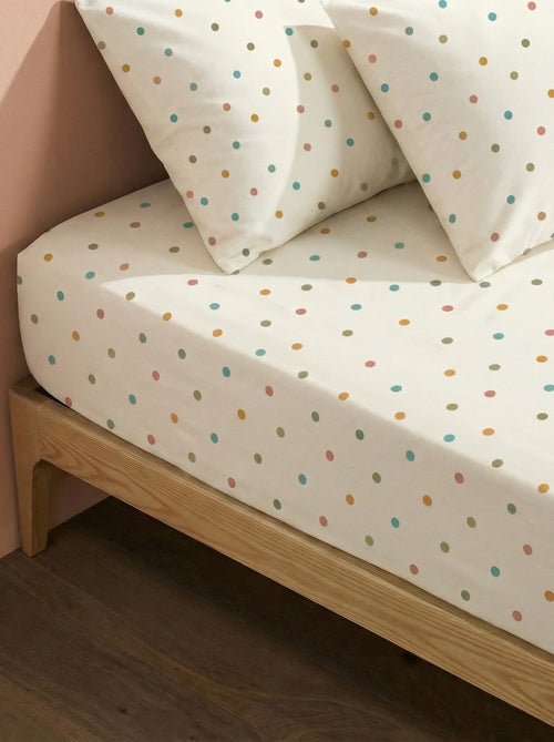 Hoeslaken 1 persoon (90x190) van katoen - Kiabi Home - Kiabi