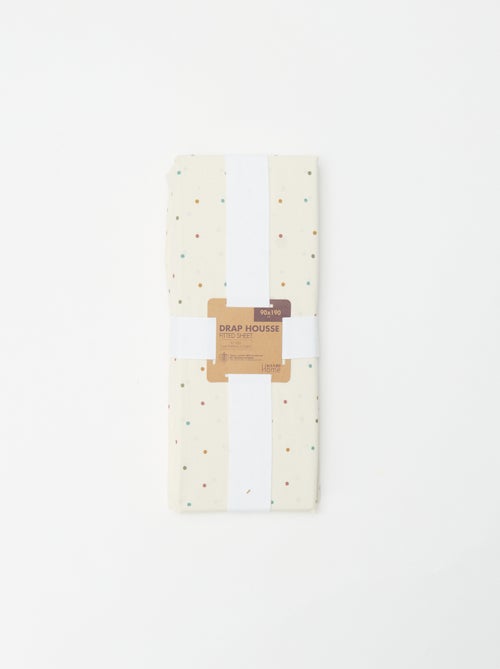 Hoeslaken 1 persoon (90x190) van katoen - Kiabi Home - Kiabi