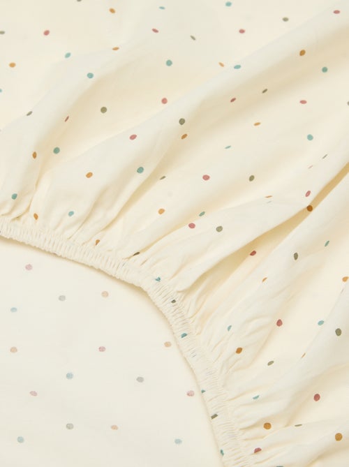 Hoeslaken 1 persoon (90x190) van katoen - Kiabi Home - Kiabi