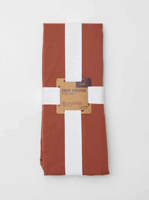 Hoeslaken 1 persoon (90x190) van katoen - Kiabi Home - Kiabi