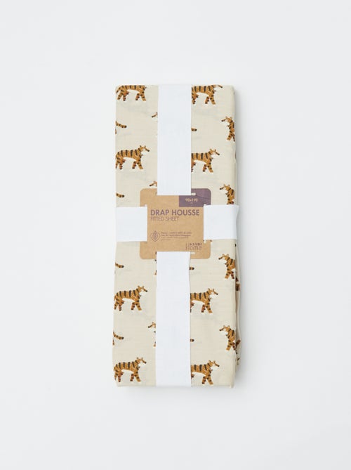 Hoeslaken 1 persoon (90x190) van katoen - Kiabi Home - Kiabi