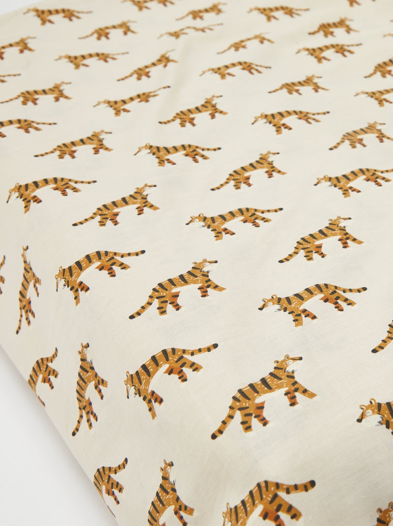 Hoeslaken 1 persoon (90x190) van katoen - Kiabi Home WIT - Kiabi