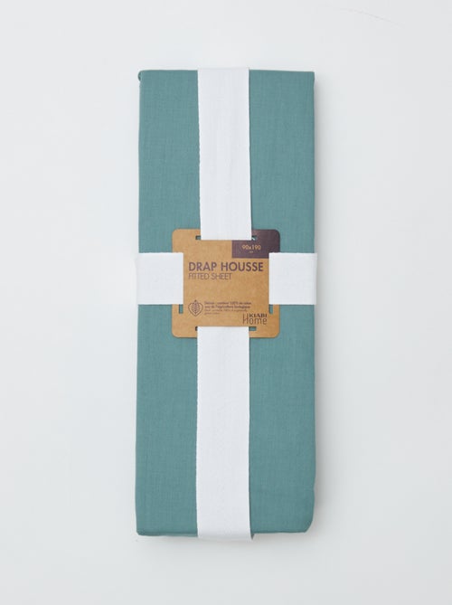Hoeslaken 1-persoons 90 x 190 cm van katoen - Kiabi Home - Kiabi