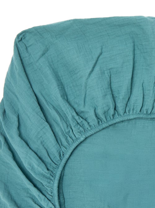 Hoeslaken 2 personen (140x200) van dubbel katoengaas - Kiabi Home - Kiabi