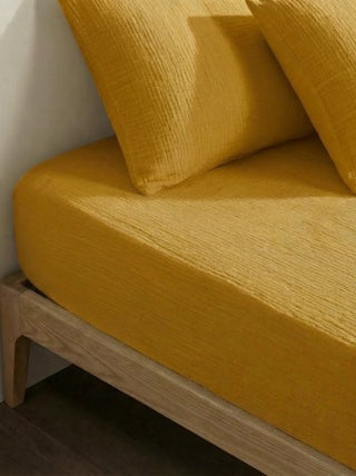 Hoeslaken 2 personen (150x200cm) van katoengaas - Kiabi Home