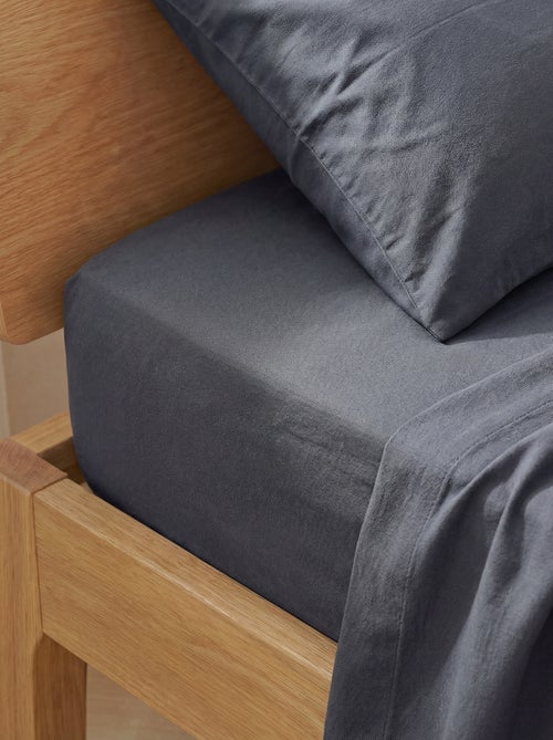 Hoeslaken 2 personen (160x200cm) van katoen - Kiabi Home - Kiabi