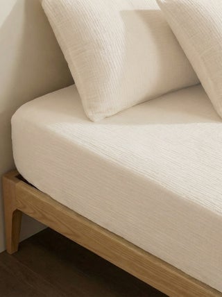 Hoeslaken 2 personen (180x200) van dubbel katoengaas - Kiabi Home