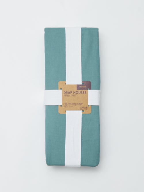 Hoeslaken 2-persoons (160x200cm) van katoen - Kiabi Home - Kiabi