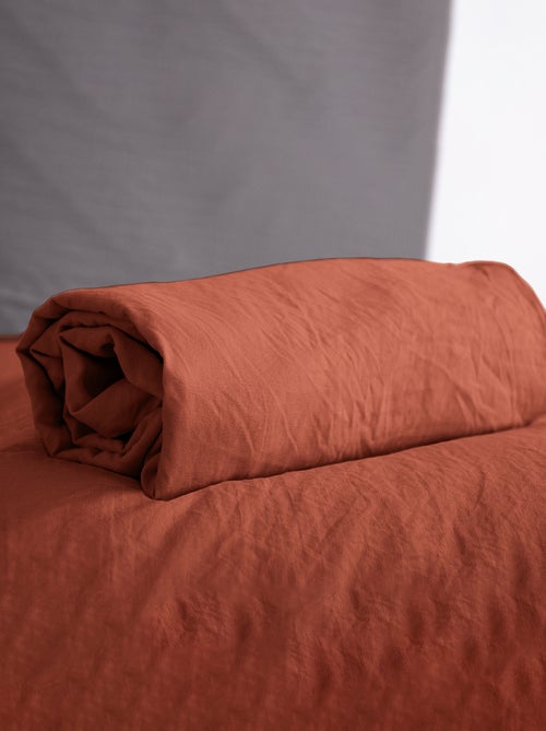 Hoeslaken effen - 1 of 2 personen / 90x190 / 140x190 / 160x200 - Kiabi Hoeslaken effen - 1 of 2 personen / 90x190 / 140x190 / 160x200 - Kiabi
