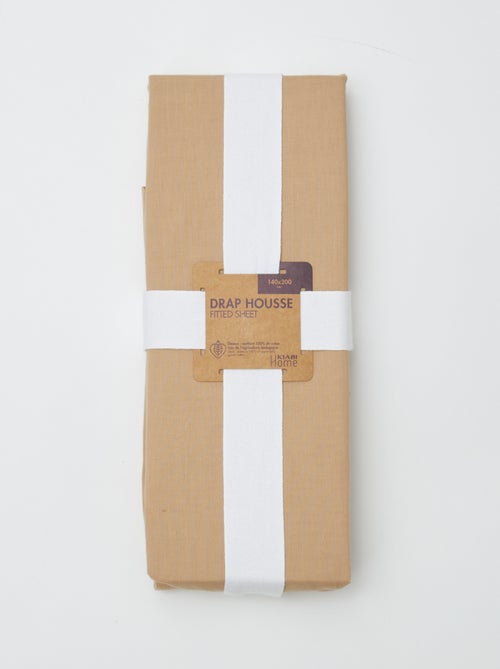 Hoeslaken effen 140 x 200 cm - Kiabi