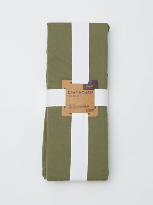 Hoeslaken effen 140 x 200 cm - Kiabi