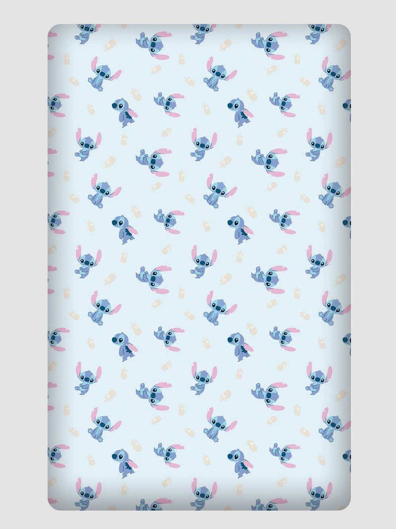 Hoeslaken 'Stitch' BLAUW - Kiabi
