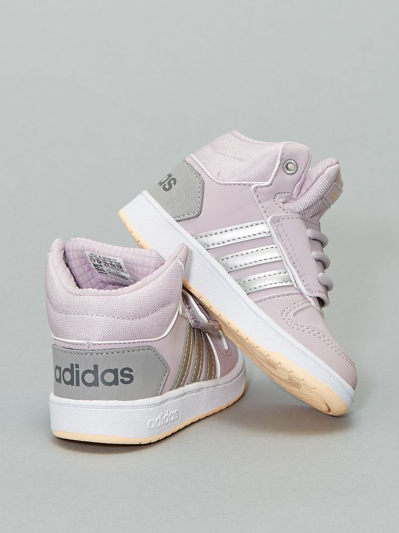 Verleden Geef energie Huh Hoge 'Adidas hoops'-sneakers met klittenband - roze - Kiabi - 45.00€